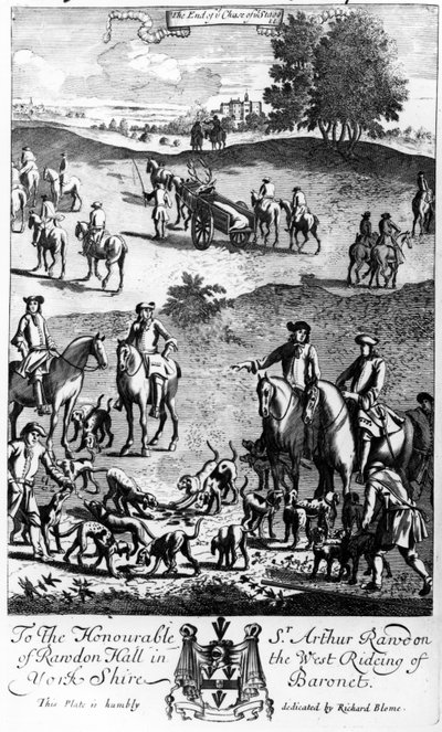 The end of the chase of the stag, from 